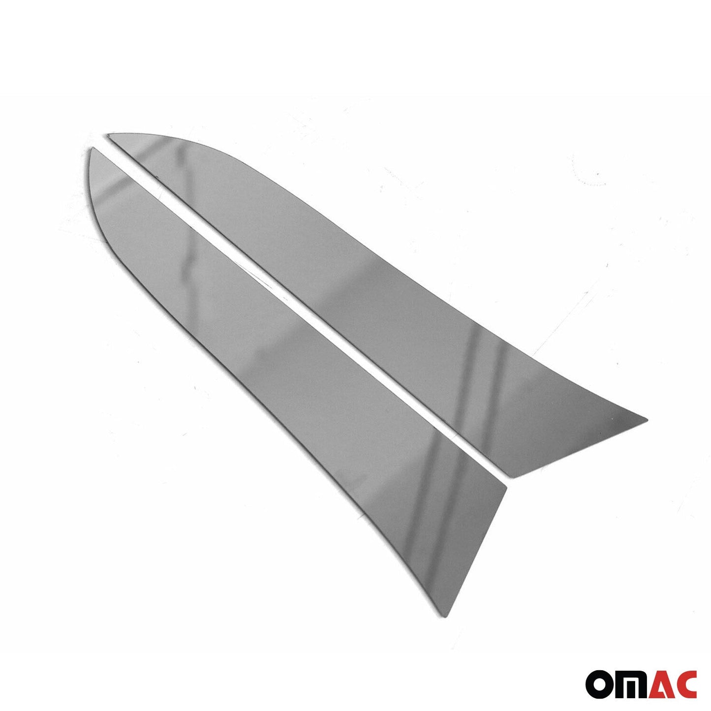 2017-2026 Jeep Compass Trunk Wing Side Trim Silver Stainless Steel 2 Pcs