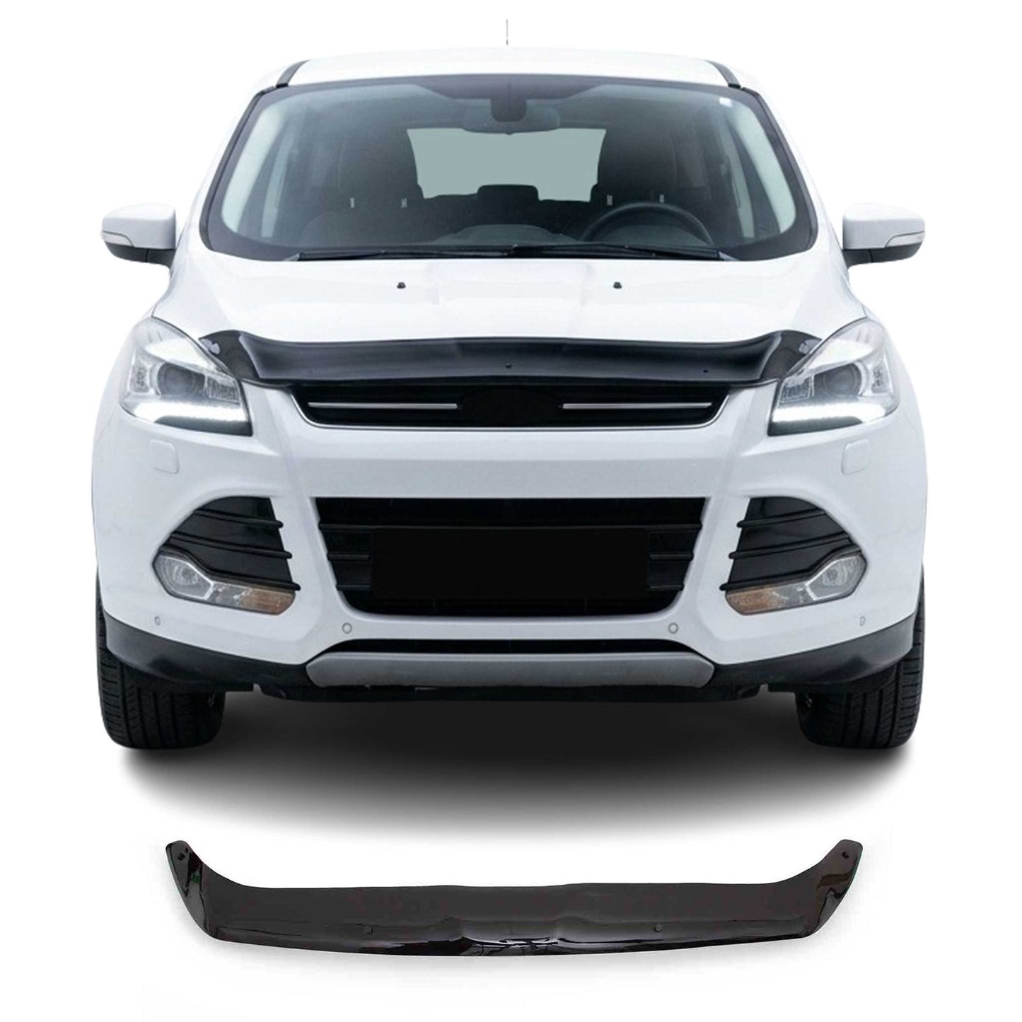 2013-2016 Ford Escape Front Bug Shield Hood Deflector 1 Pc Smoke