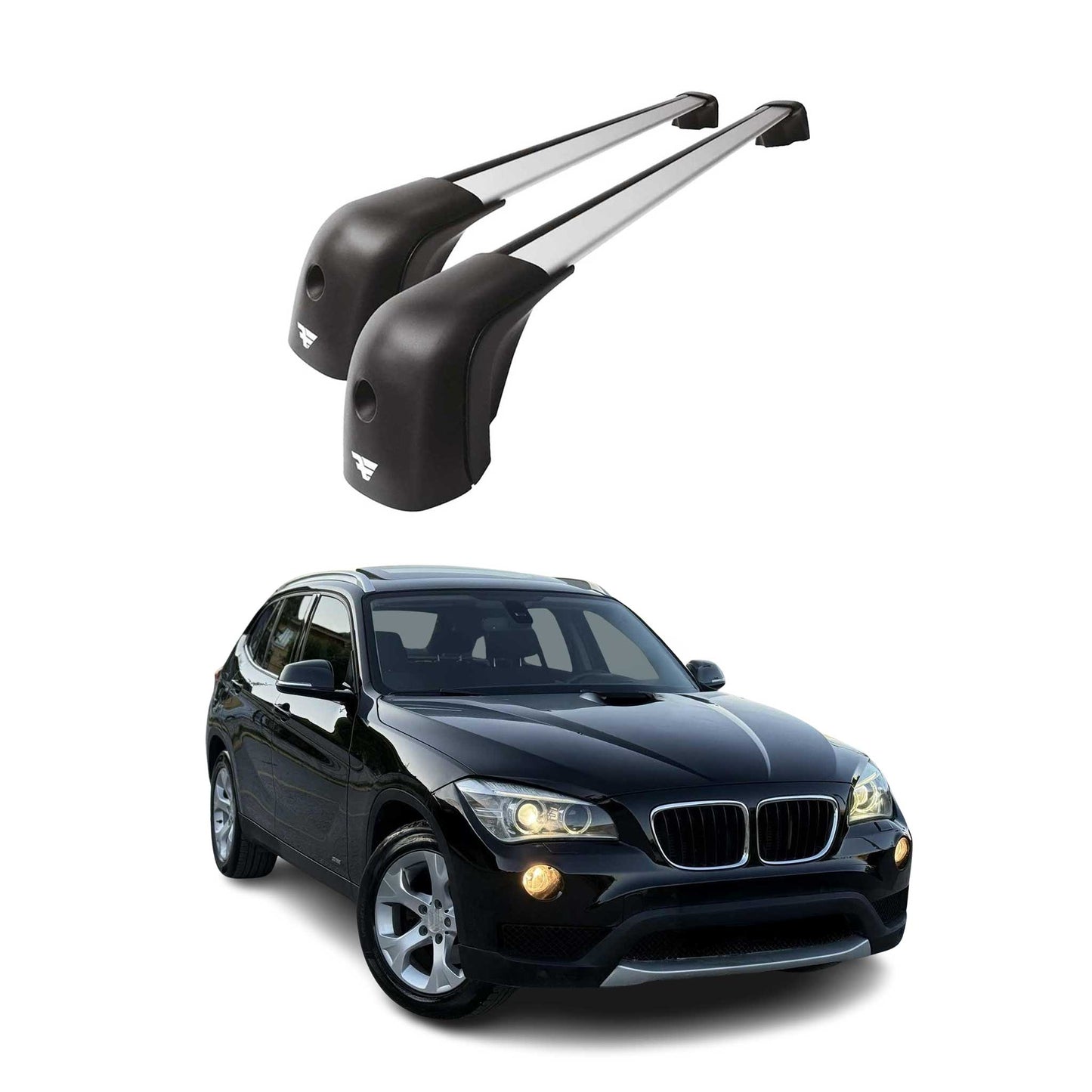 2009-2026 BMW X1 E84 F48 U11 iX1 Roof Racks Cross Bars Silver