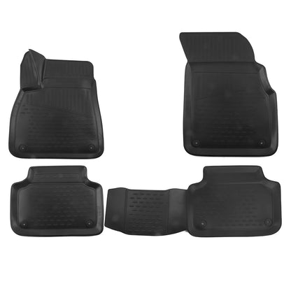 2017-2026 Audi Q7 Q8 Floor Mats Liners Full Set All Weather Black