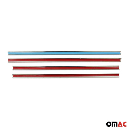 2019-2021 Ford Transit Connect Facelift Door Streamers & Window Trim Chrome Set 10x