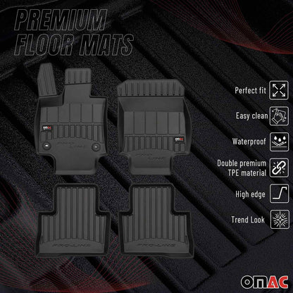 2019-2025 Toyota RAV4 Hybrid Premium Floor Mats Liners Full Set All Weather Heavy Duty