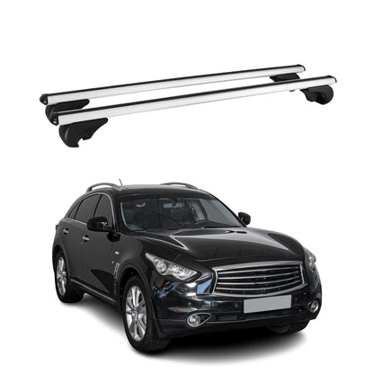 2014-2017 Infiniti QX70 Roof Rack Cross Bars Silver