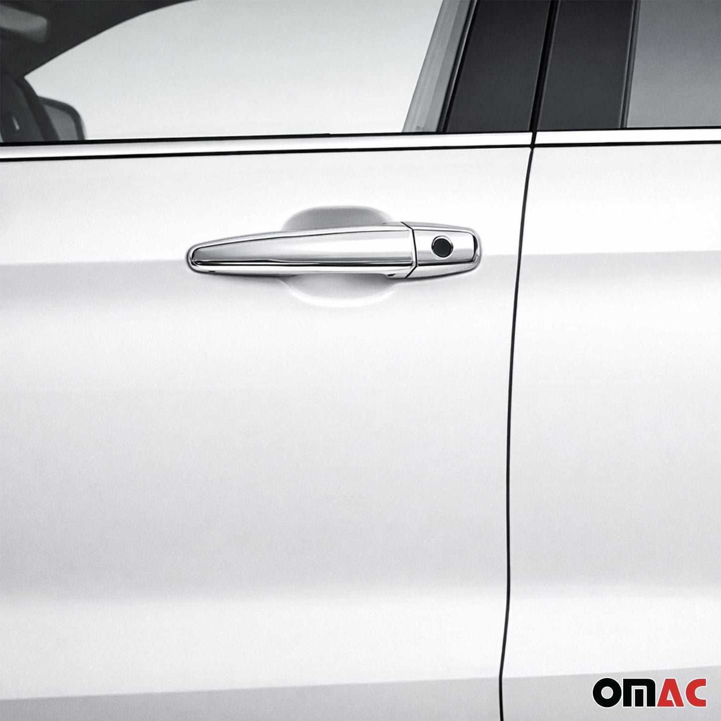 2008-2013 Toyota Highlander Car Door Handle Cover Protector Stainless Steel 2 Key Hole