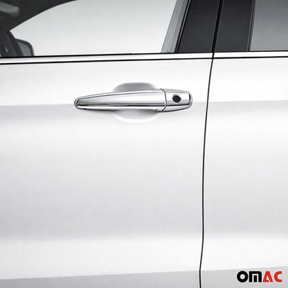 2008-2013 Toyota Highlander Car Door Handle Cover Protector Stainless Steel 2 Key Hole