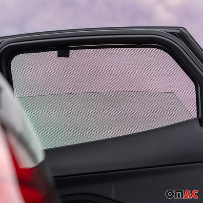 2018-2024 Jaguar E-Pace Side Rear Window Curtain Mesh Black 2Pcs