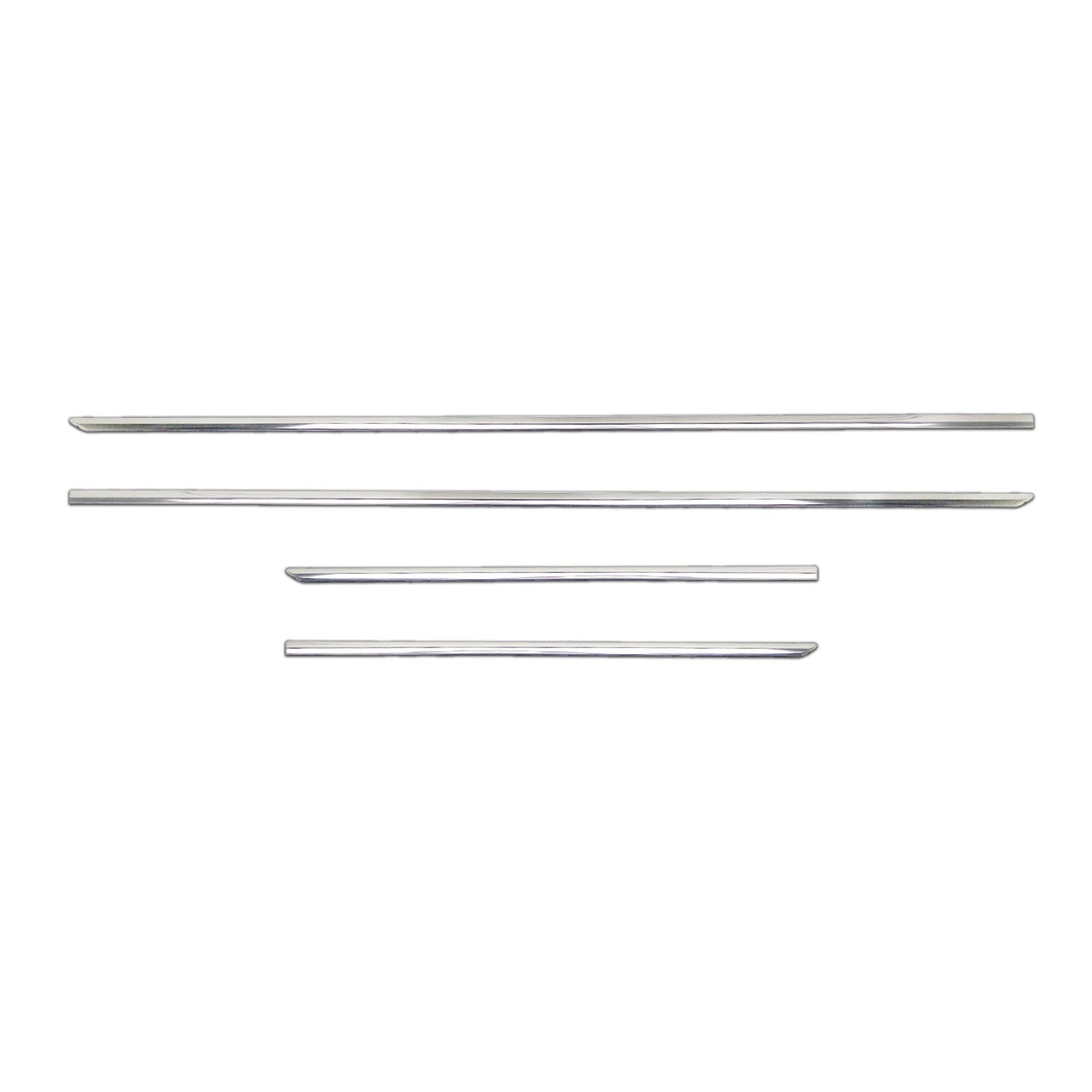2014-2018 Subaru Forester IV Side Door Molding Trim Stainless Steel Silver 4x