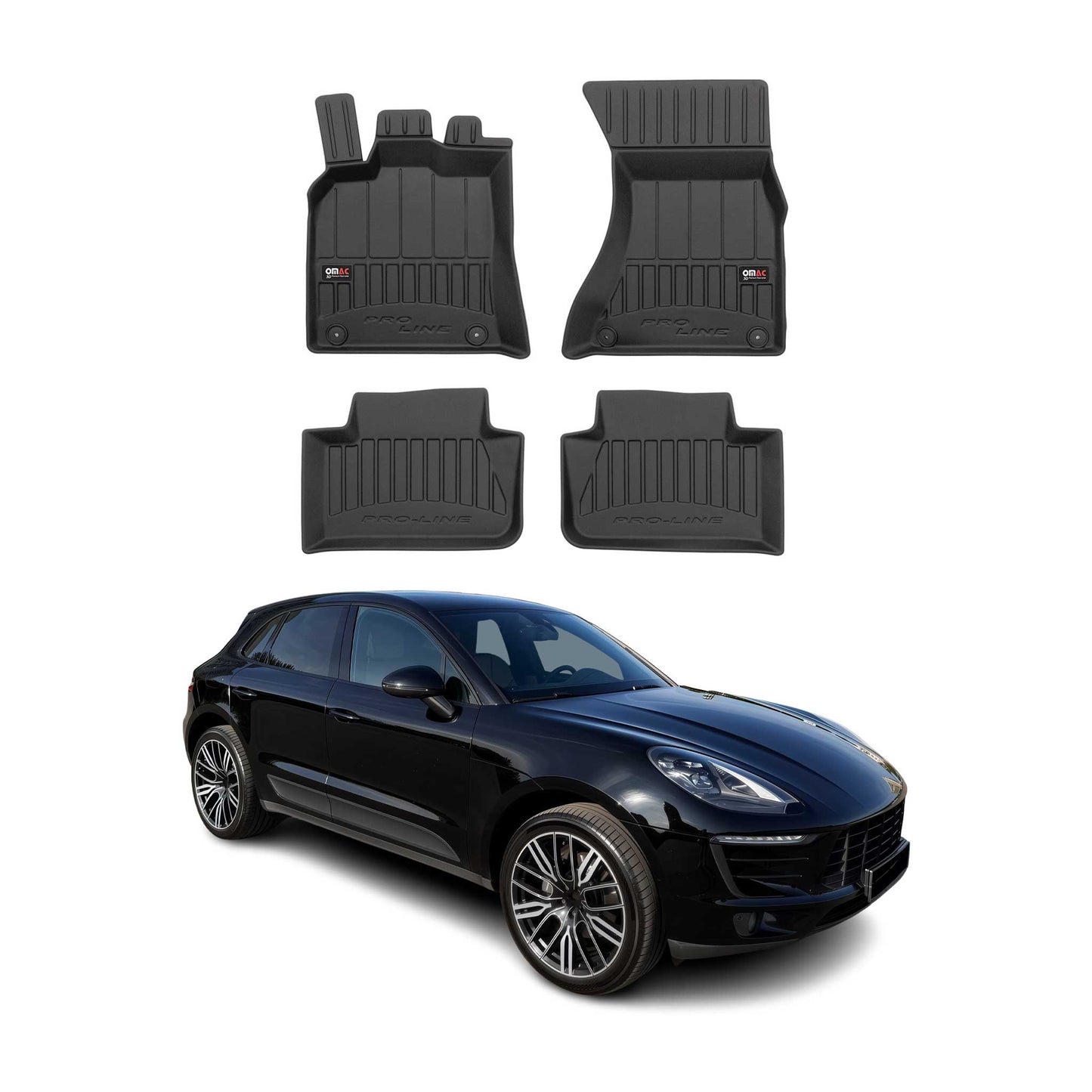 2015-2026 Porsche Macan 1.gen Premium Floor Mats Liners Full Set All Weather Heavy Duty