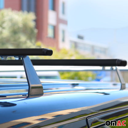 2015-2022 RAM ProMaster City Roof Rack Cross Bars Steel Black 2Pcs