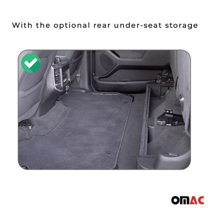 2020-2026 Jeep Gladiator Premium Floor Mats Liners First and Second Row Set Black