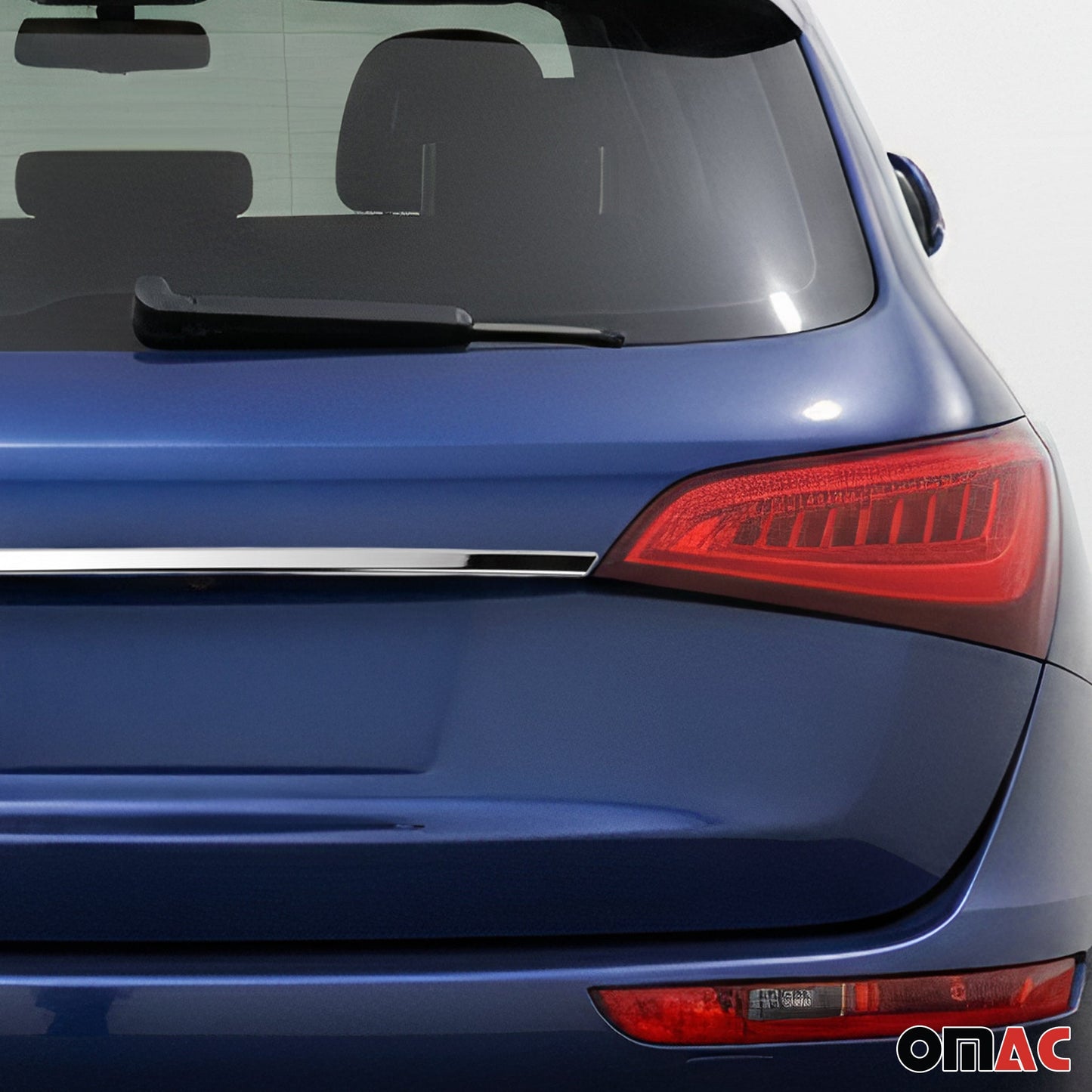 2009-2016 Audi Q5 SQ5 8R 1.gen Rear Trunk Lid Molding Trim Stainless Steel