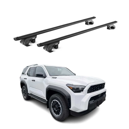 2025-2026 Toyota 4Runner Roof Rack Cross Bars Luggage Carrier Alu Black 2x