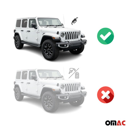 2018-2026 Jeep Wrangler Floor Mats Liners Full Set All Weather 4 Door Black