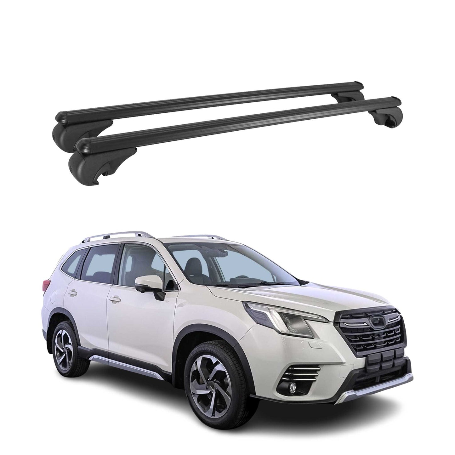 2019-2024 Subaru Forester V Roof Rack Cross Bars Black