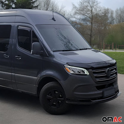 2019-2026 Mercedes Sprinter W907 910 Front Bumper Lip Splitter Black 1 Pc