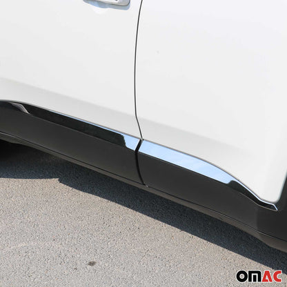 2019-2024 Jeep Renegade Side Door Molding Trim Skirt Garnish Steel Dark 4Pcs