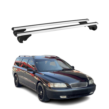 2001-2007 Volvo V70 Roof Rack Cross Bars Silver