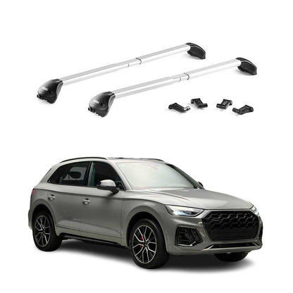 2025-2026 Audi Q5 Roof Rack Cross Bars Luggage Carrier Alu Silver 2x