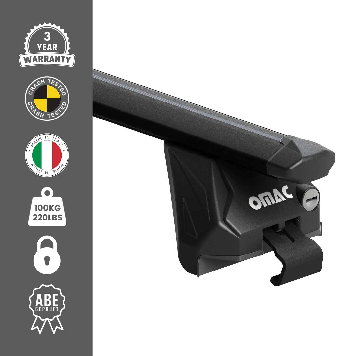 2022-2024 Audi Q4 e-tron Roof Rack Cross Bars Black