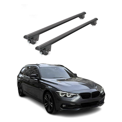 2015-2019 BMW 3 Series F31 Wagon Roof Rack Cross Bars Black