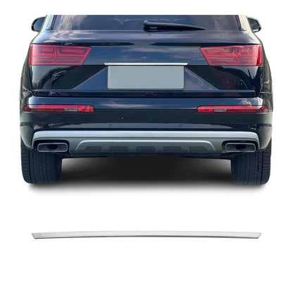 2017-2019 Audi Q7 4M Pre-Fl Rear Trunk Tailgate Door Handle Cover Stainless Steel