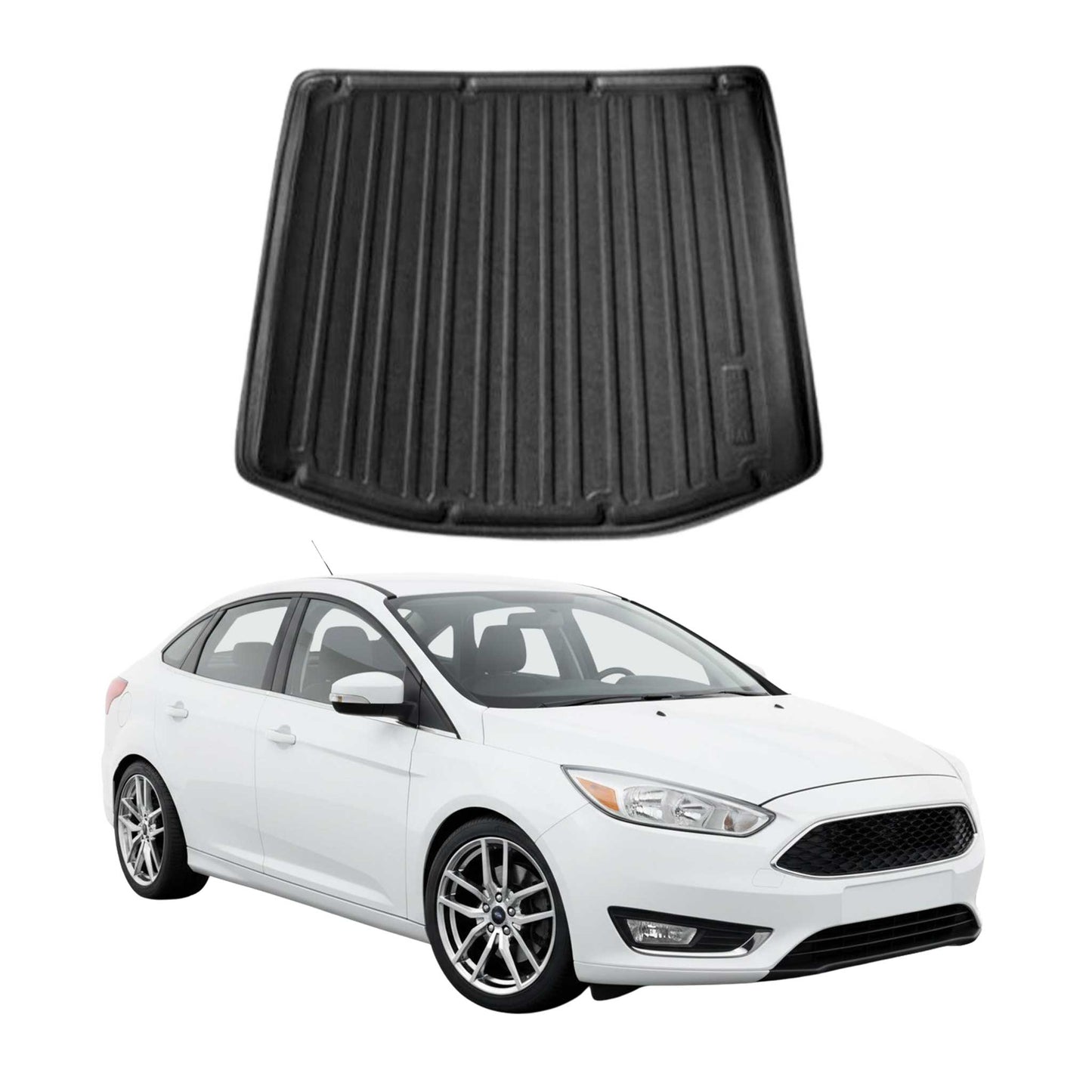 2012-2018 Ford Focus Sedan Cargo Liner Trunk Mat All Weather Black