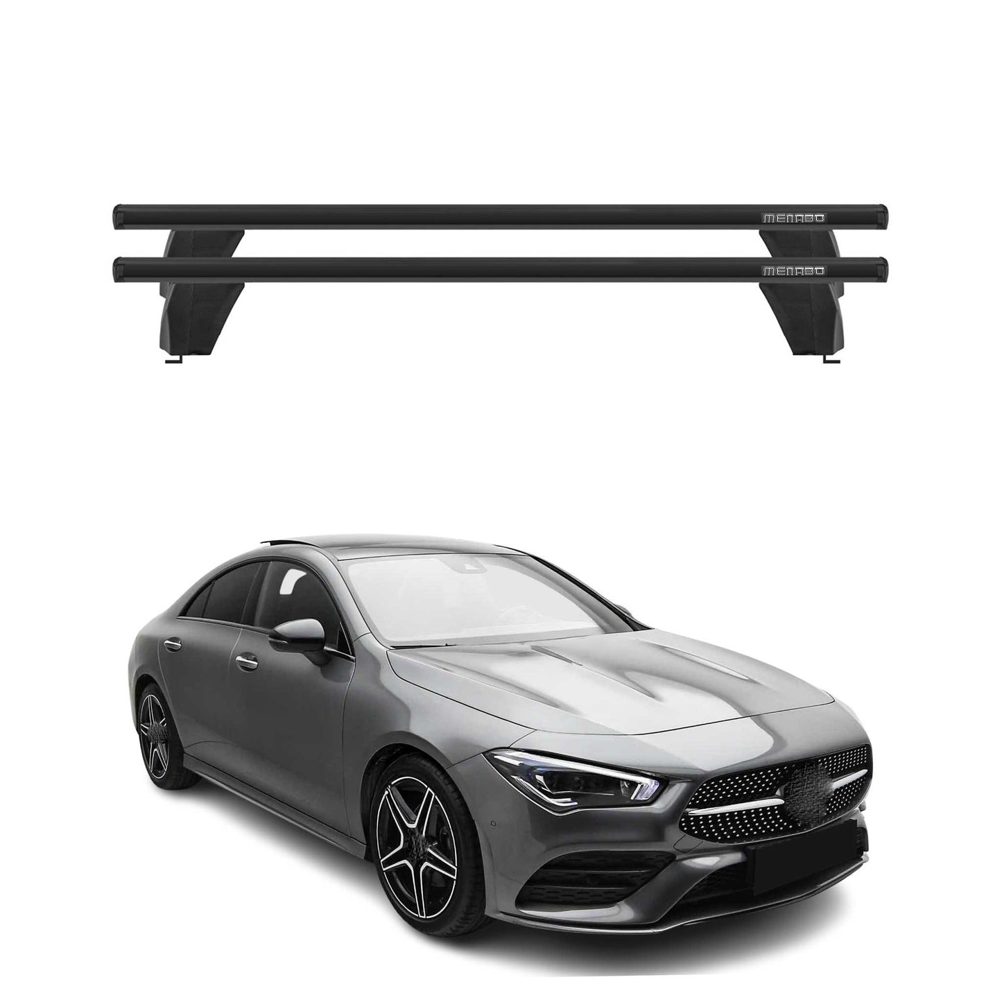 2020-2026 Mercedes CLA C118 Roof Rack Cross Bars Black