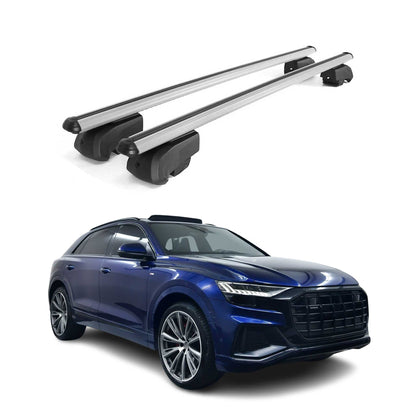 2019-2026 Audi Q8 Roof Rack Cross Bars Silver