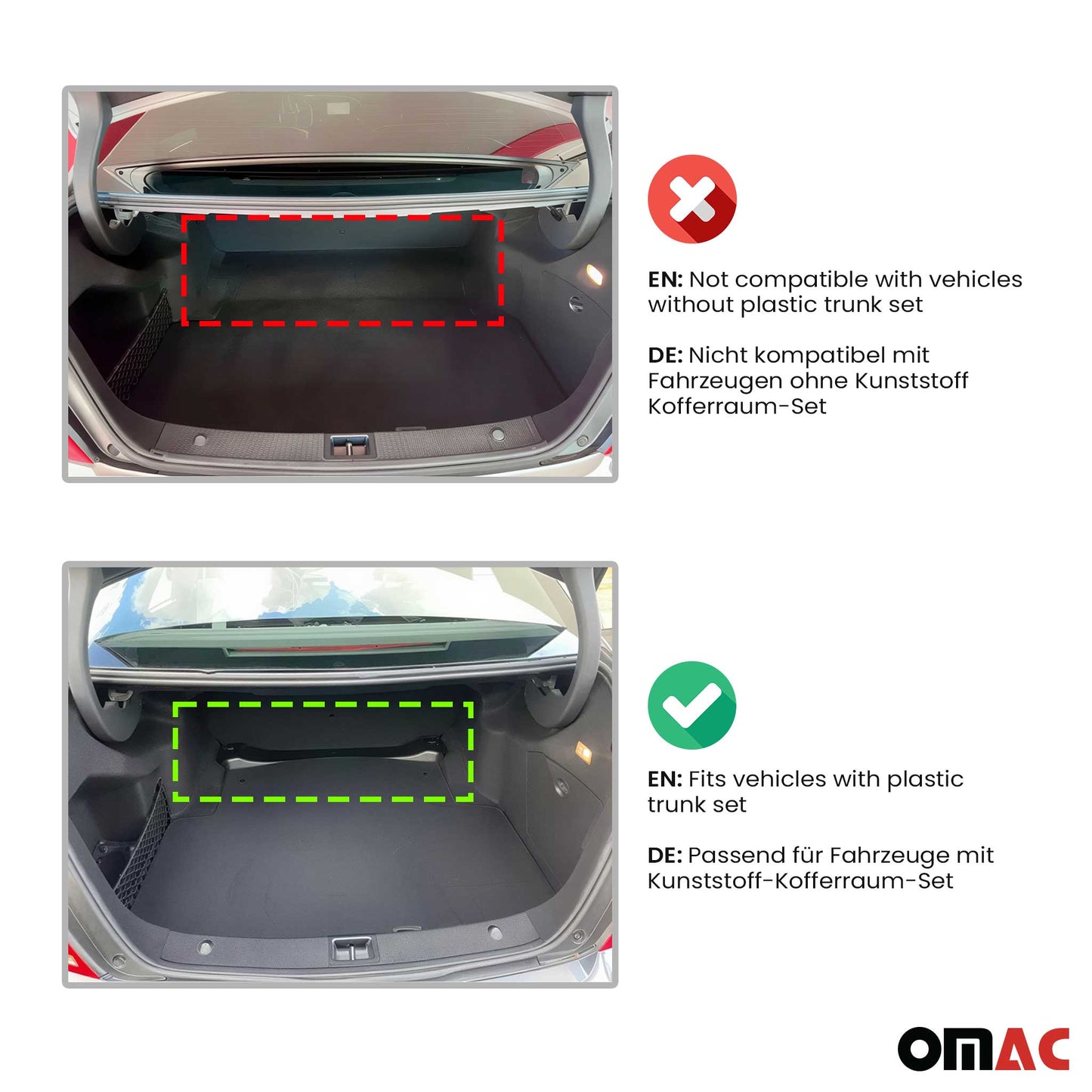 2015-2021 Mercedes C Class W205 Sedan Cargo Liner Trunk Mat All Weather