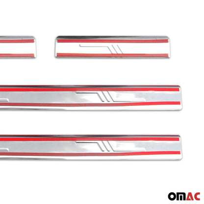 2003-2008 Toyota Corolla Sedan Door Sill Scuff Plate Scratch Protector Stainless Steel