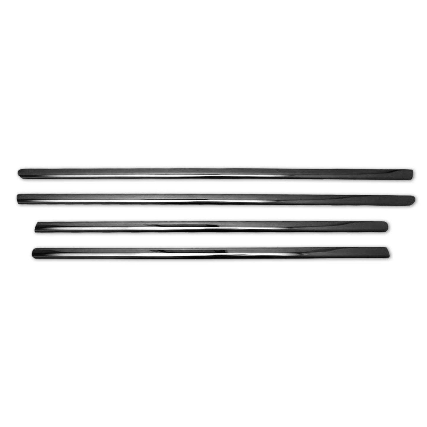 2006-2011 Mercedes M Class W164 Window Molding Trim Streamer Stainless Steel Dark 4x