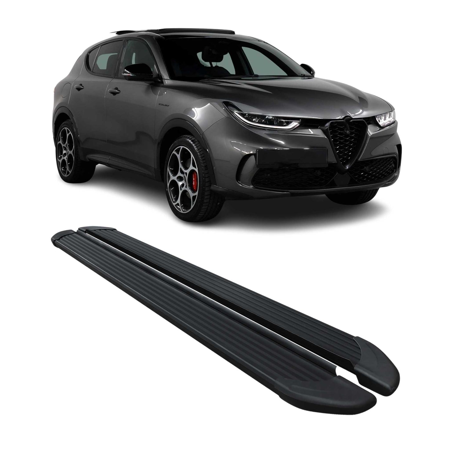 2023-2026 Alfa Romeo Tonale Running Boards Side Steps Black
