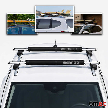 Car Roof Rack Pads Surfboard Kayak Canoe Crossbars Protection 2 Pcs Set