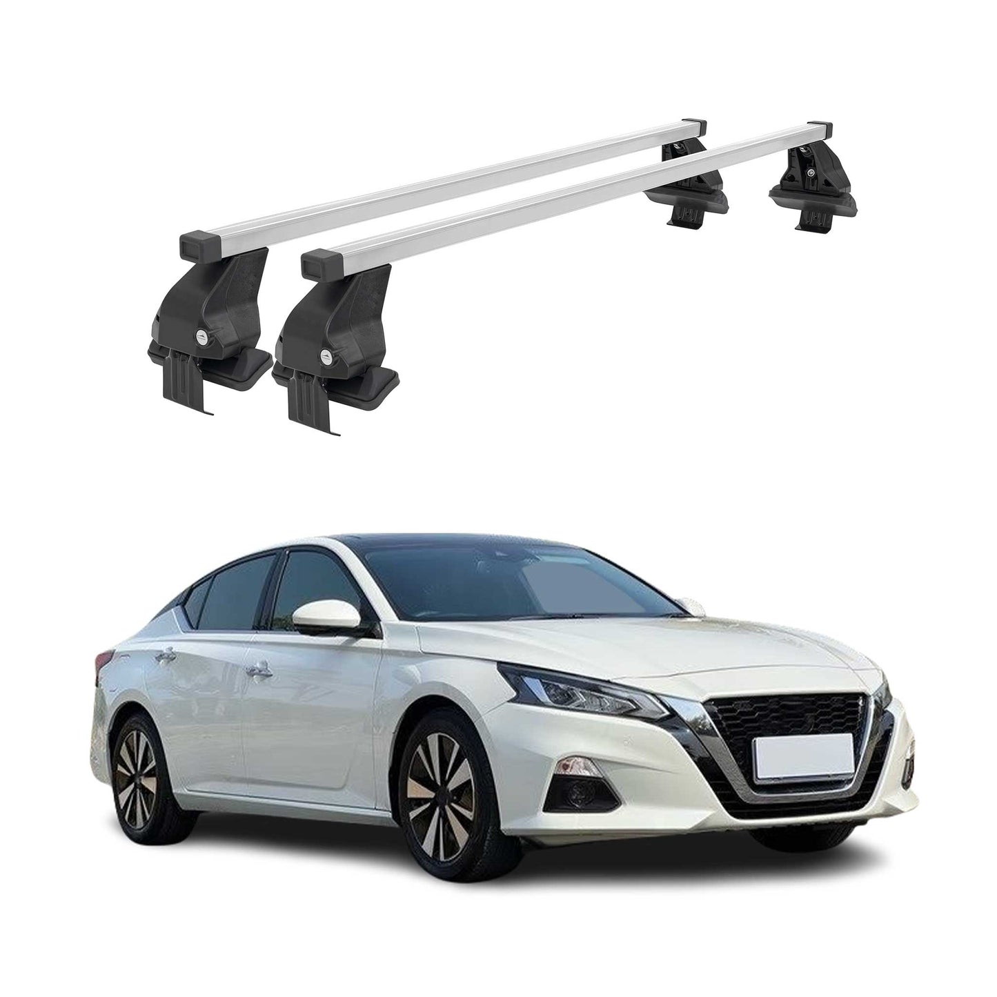 2019-2026 Nissan Altima Roof Rack Cross Bars Silver