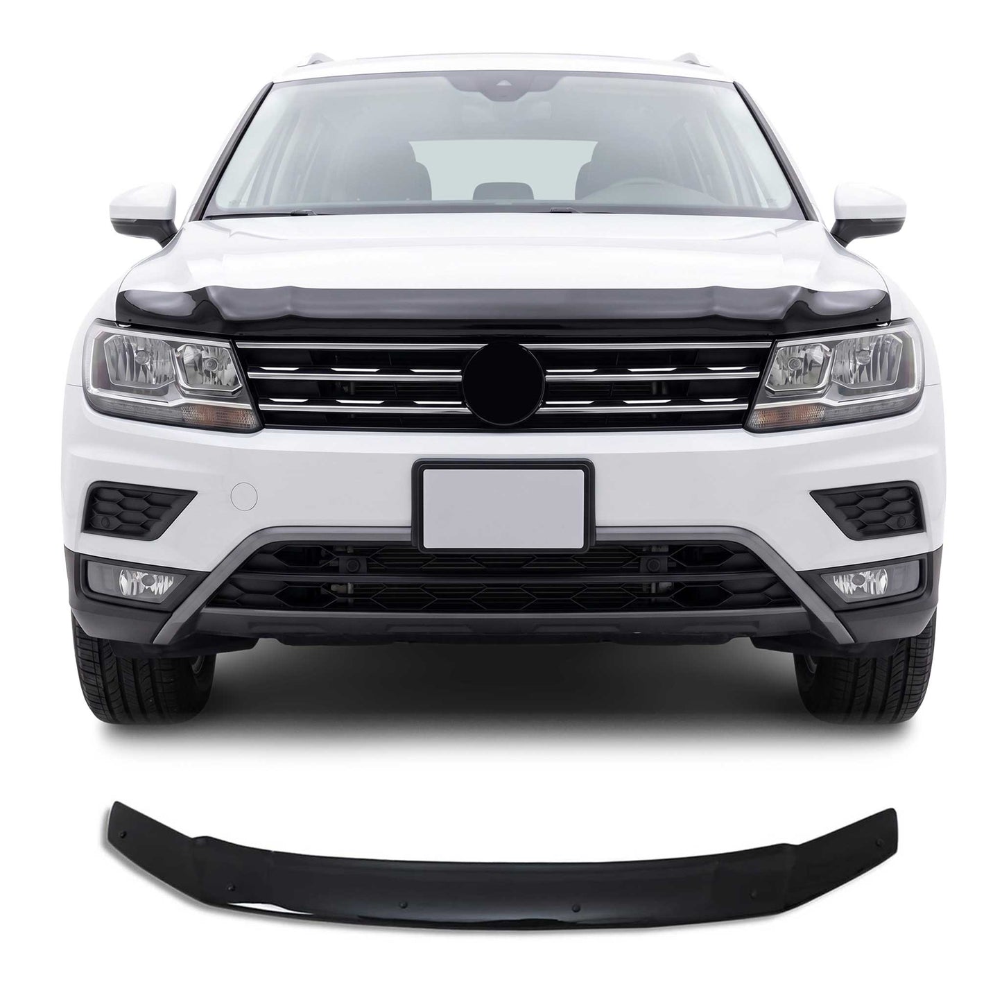 2018-2024 VW Tiguan 2.gen Front Bug Shield Hood Deflector 1 Pc Smoke