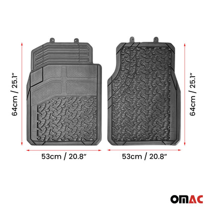 Universal Trim fit Floor Mats Liners for Dodge Trucks & SUV All Season Rubber