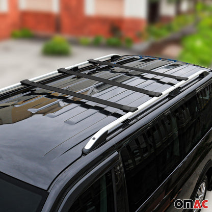 2015-2026 Ford Transit Roof Rack Cross Bars 3Pcs Black