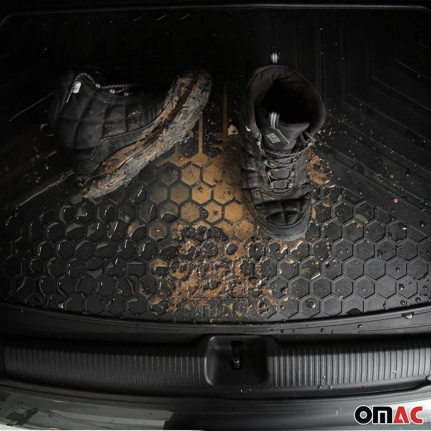 2020-2024 Cadillac CT4 Universal Cargo Mats Liner All Weather Black Rubber