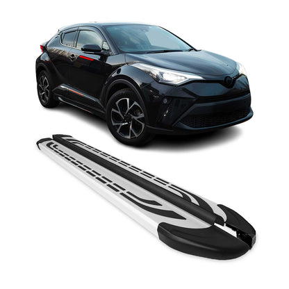 2018-2022 Toyota C-HR Hybrid Running Boards Side Steps Silver