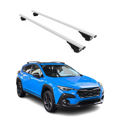 2024-2026 Subaru Crosstrek Roof Rack Cross Bars Silver