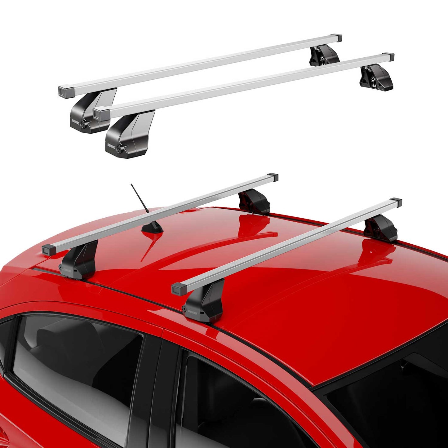 2013-2015 Subaru XV Crosstrek Roof Rack Cross Bars Silver