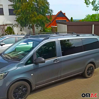 2010-2013 Ford Transit Connect Long Roof Racks & Roof Rack Rails Black