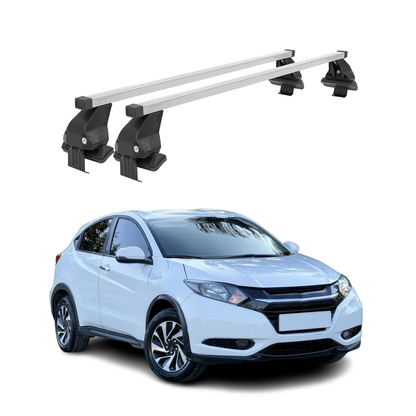 2016-2022 Honda HR-V Roof Rack Cross Bars Silver