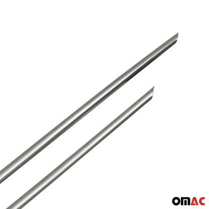 2017-2020 Nissan Rogue Sport Front Bumper Lower Trim Molding Stainless Steel Silver 2Pcs