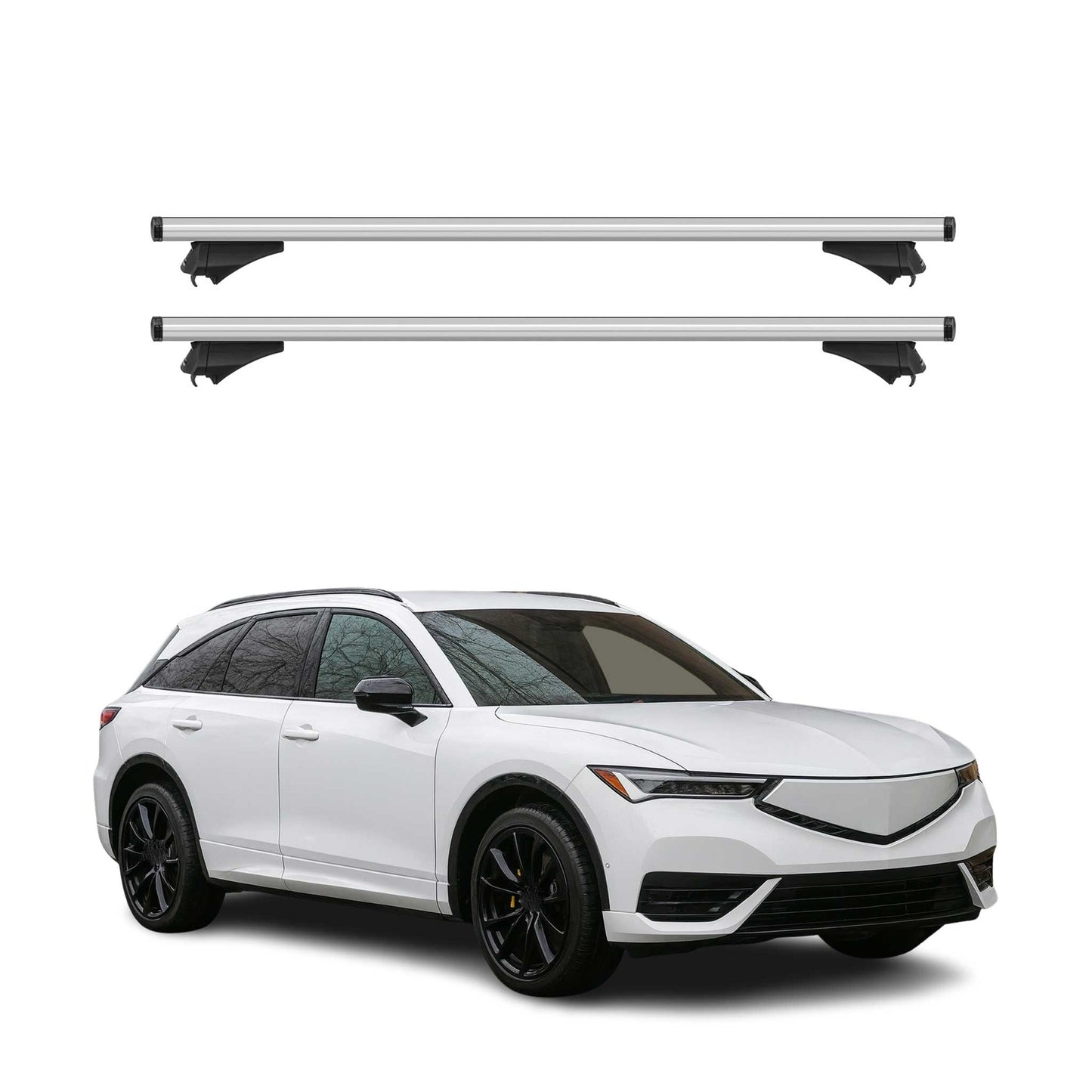 2024-2026 Acura ZDX Roof Rack Cross Bars Luggage Carrier Silver 2Pcs
