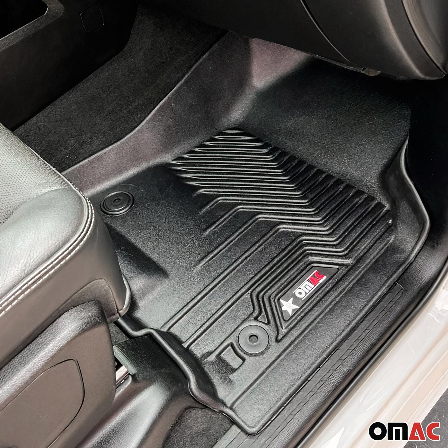 2020-2026 Jeep Gladiator Premium Floor Mats Liners First and Second Row Set Black