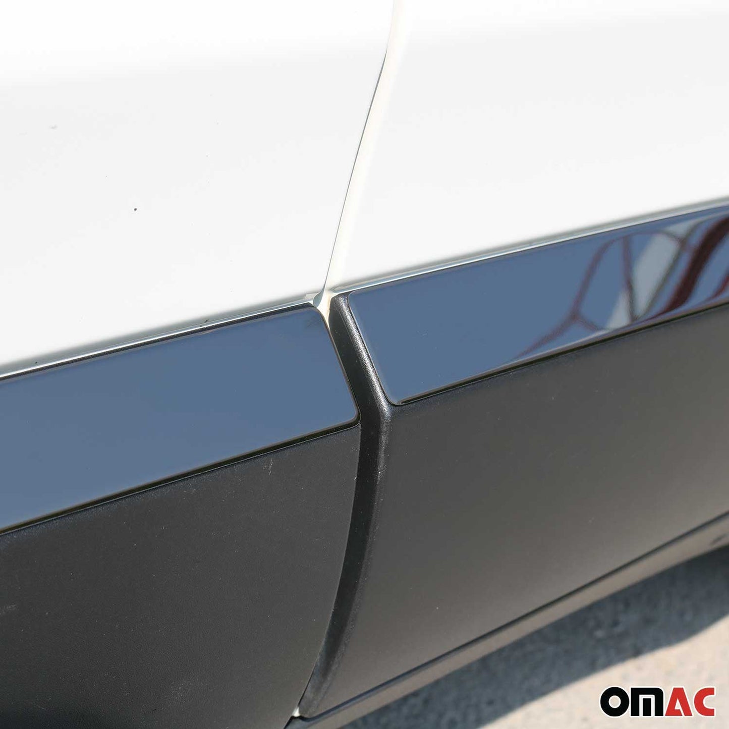2019-2024 Jeep Renegade Side Door Molding Trim Skirt Garnish Steel Dark 4Pcs