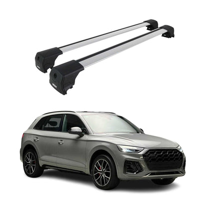 2025-2026 Audi Q5 3.gen Roof Rack Cross Bars Luggage Carrier Alu Gray 2Pcs