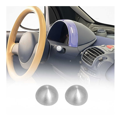 1998-2007 Smart ForTwo Turn Signal Handle Cap Cover Trim Stainless Steel Chrome 2 Pcs