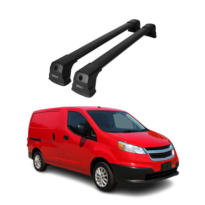 2015-2018 Chevrolet City Express Roof Rack Cross Bars Black
